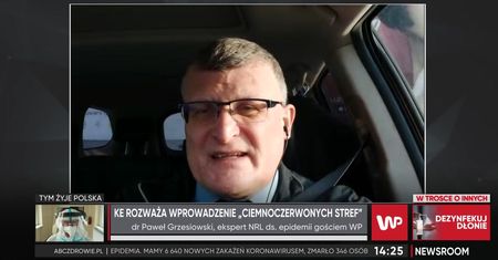 Koronawirus. Dr Paweł Grzesiowski o "ciemnoczerwonych strefach"