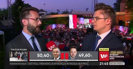 Wyniki wyborów 2020. Radosław Fogiel o kampanii. "Dobry moment, żeby stonować nastroje"