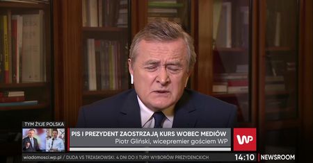 Wybory 2020. Piotr Gliński broni wypowiedzi prezydenta. "To jest pewien skrót myślowy"