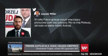 Leszek Miller uderzył w Mateusza Morawieckiego. Wicerzecznik PiS odpowiada: sam sobie wystawia świadectwo
