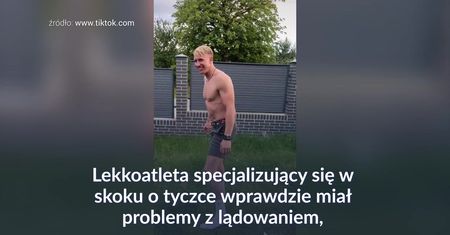 #dziejesiewsporcie: nie tylko świetnie skacze o tyczce. Akrobatyczne umiejętności Piotra Liska