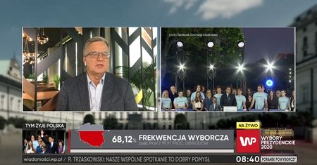 Wyniki wyborów 2020. Trzaskowski powinien być w Końskich? Komorowski mówi o "jaskini lwa"