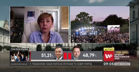 Wyniki wyborów 2020. "Trzaskowski wyrasta na lidera"