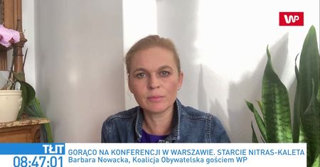 Szarpanina Sławomira Nitrasa z Sebastianem Kaletą. "Wiceminister próbował przerwać konferencję"