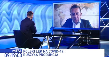 Polski lek na koronawirusa w produkcji. "Skuteczny, badanie kliniczne dotyczy dawek"