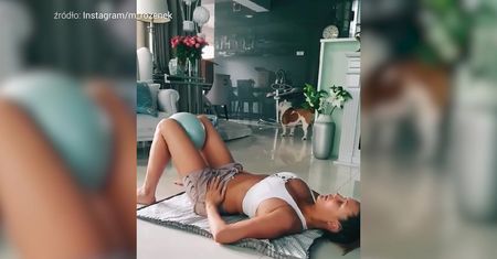 Małgorzata Rozenek chwali się powrotem do ćwiczeń