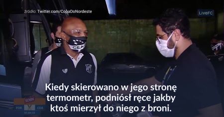#dziejesiewsporcie: wyglądało, jakby ktoś mierzy do niego z pistoletu
