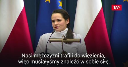 Swiatłana Cichanouska w Polsce. Wzruszające słowa o mężu. "Zrobiłam to z miłości"