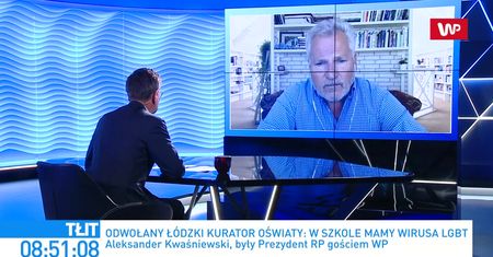 LGBT i kontrowersyjne słowa kuratora. Aleksander Kwaśniewski ostrzega przed wojną domową