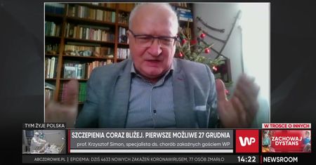 Koronawirus. Prof. Simon: "Czekam z utęsknieniem, aby się jak najszybciej zaszczepić"