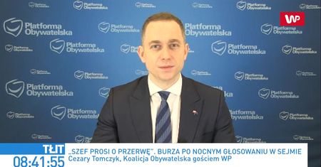 "Skandaliczne słowa" w Sejmie. Cezary Tomczyk oburzony nagraniem