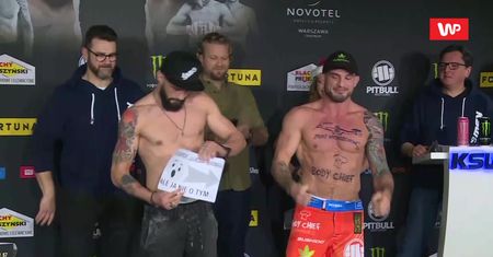 "Klatka po klatce" (on tour). KSW 57. Dwóch byłych mistrzów razem w klatce. Ważenie przed walką Sowiński - Mańkowski