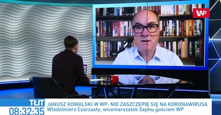 Szczepionka na COVID. Burza po słowach Janusza Kowalskiego. Włodzimierz Czarzasty kpi