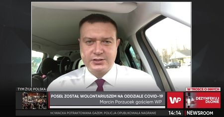 Poseł został wolontariuszem na oddziale COVID-19. Marcin Porzucek mówi, jak wygląda walka z pandemią (WIDEO)