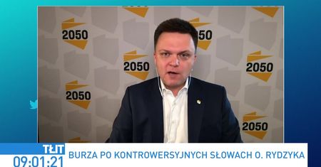 Tadeusz Rydzyk i urodziny Radia Maryja. Szymon Hołownia oburzony