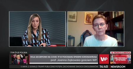 Prof. Zajkowska: szczepienia mogą zatrzymać mutacje wirusa