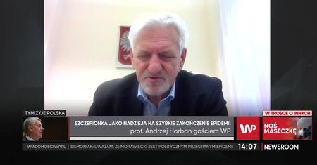 Prof. Andrzej Horban: wolałbym zaszczepić w pierwszej kolejności osoby po 80. roku życia
