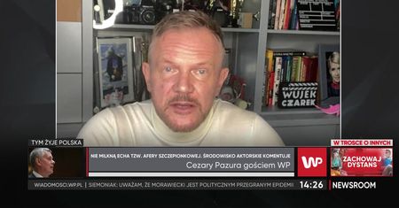 Cezary Pazura o szczepieniach gwiazd na WUM-ie: "Zastanawiam się, co ja bym zrobił na ich miejscu"