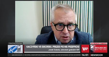 Kaczyński vs Sikorski. Mecenas Jacek Dubois: zlecimy przeprosiny w imieniu prezesa PiS