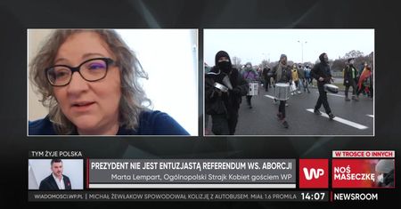 Marta Lempart o pomyśle referendum ws. aborcji. Aktywistka o słowach Andrzeja Dudy