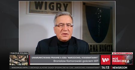 Sylwester 2020. Bronisław Komorowski o godzinie policyjnej: spory bałagan