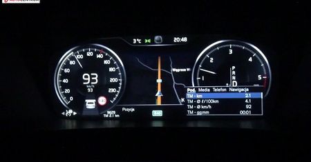 Volvo S90 2.0 D4 190 KM (AT) - pomiar zużycia paliwa
