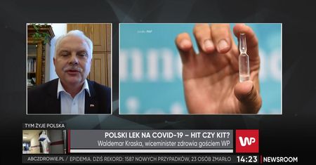Wiceminister Zdrowia Waldemar Kraska o leku na koronawirusa
