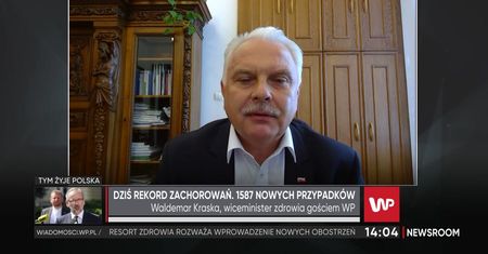 Waldemar Kraska o rekordzie zakażeń koronawirusem
