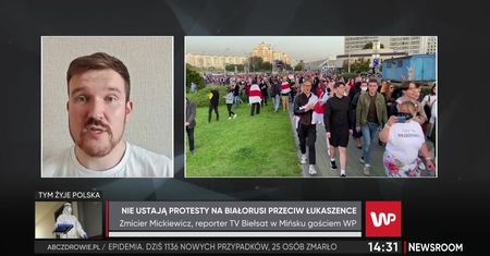 Białoruś. Protesty nie ustają. Zmicier Mickiewicz: "Widzimy wsparcie od Polski i Litwy"