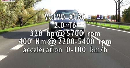 Volvo XC60 2.0 T6 320 KM (AT) - pomiar przyspieszenia i elastyczności