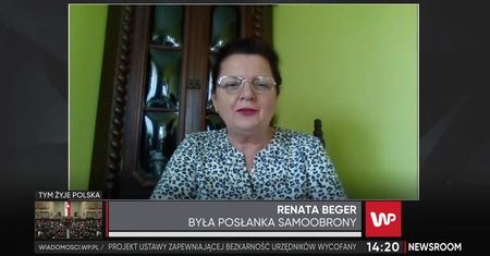 Renata Beger porównuje się z Jarosławem Kaczyńskim. "I kto tu ma bardziej prawidłowe podejście?"
