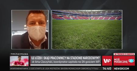 Stadion Narodowy szpitalem polowym. Koordynator Artur Zaczyński o postępie prac