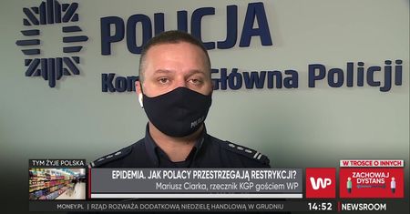 Co z maseczką w busie, taksówce, samolocie? Rzecznik policji rozwiewa wątpliwości
