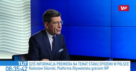 Stadion Narodowy ze szpitalem polowym. Radosław Sikorski komentuje