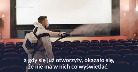 Czarny rok dla światowego kina. Przez pandemię nie ma co oglądać