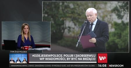 Zaprzysiężenie rządu. Jarosław Kaczyński zdjął maseczkę. "Lepiej gdyby ją założył po powrocie"