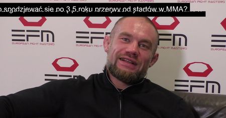 EFM 4. Kamil Roszak pewny siebie przed walką. "Poprawiłem boks i parter"