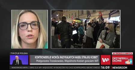 Strajk kobiet. Małgorzata Trzaskowska: ulicy się nie da wyciszyć