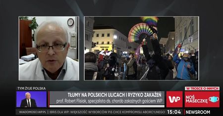Koronawirus w Polsce. Czy protesty kobiet spowodują falę nowych zakażeń? Prof. Flisiak komentuje