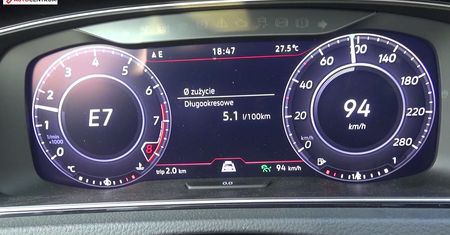 Volkswagen Golf GTI 2.0 TSI 245 KM (AT) - pomiar zużycia paliwa