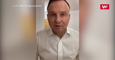 Andrzej Duda z koronawirusem. Prezydent nagrał film