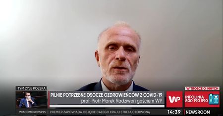 Koronawirus. Prof. Radziwon o pilnym zapotrzebowaniu na osocze ozdrowieńców
