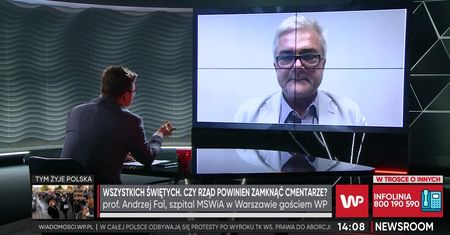 Koronawirus. Prof. Andrzej Fal o zamknięciu cmentarzy i "zdalnym Bożym Narodzeniu"