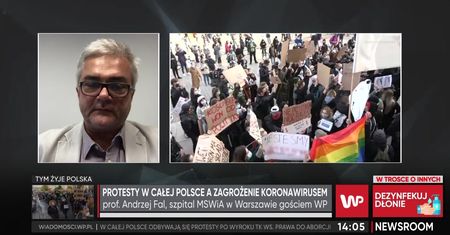 Koronawirus. Prof. Andrzej Fal o konsekwencjach protestów dla sytuacji epidemicznej