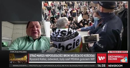 Strajk kobiet. Ryszard Kalisz o proteście przed kościołem św. Krzyża w Warszawie