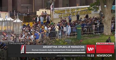 Niesamowite obrazki z Argentyny po śmierci Diego Maradony. "Ludzie chcą mu podziękować"