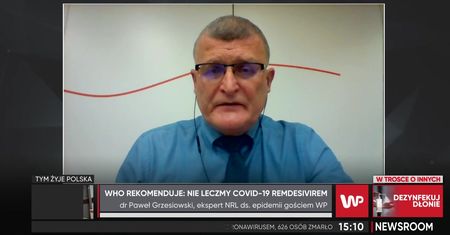Dr Grzesiowski: Dane mówiące o tym, że remdesivir jest skuteczny są danymi słabej jakości