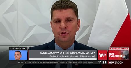 "Newsroom" WP. Wiceminister MEN Dariusz Piontkowski: "Jan Paweł II to wspaniała postać, wielki Polak"