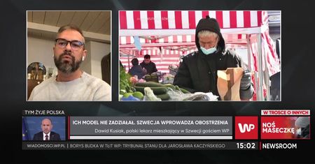 Dawid Kusiak, lekarz mieszkający w Szwecji, opowiada o drugiej falii pandemii w kraju