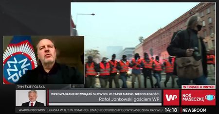Marsz Niepodległości 2020. Szef NSZZ Policjantów Rafał Jankowski mówi o koźle ofiarnym